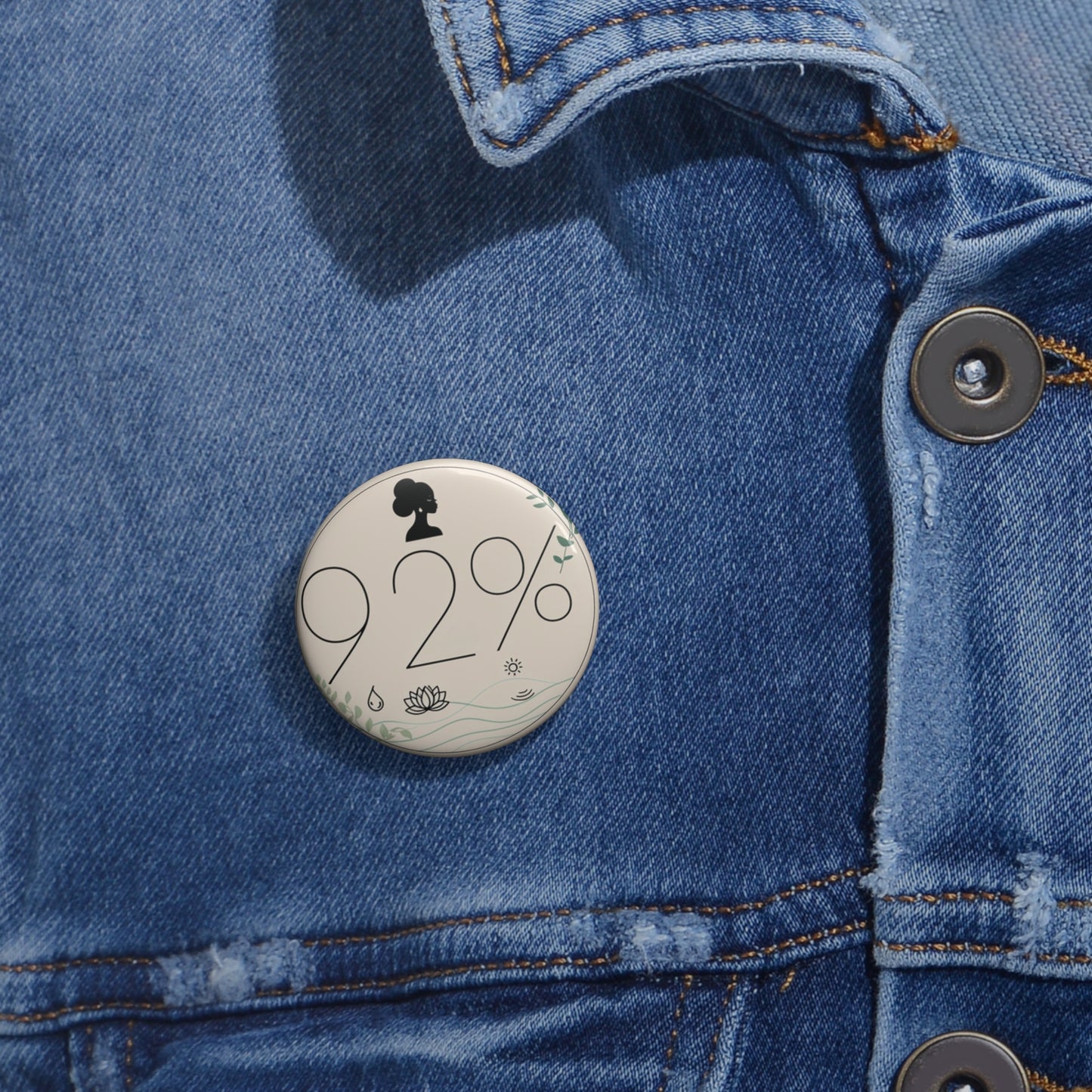 92% Pin - Signifying Strength, Resilience, and Grace of Black Women