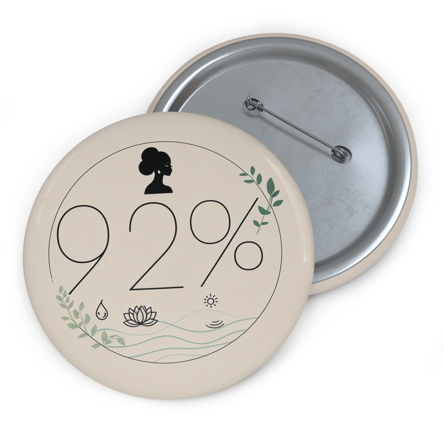 92% Pin - Signifying Strength, Resilience, and Grace of Black Women