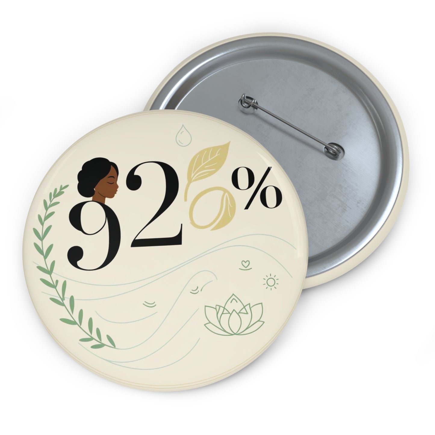 92% Pin - Signifying Strength, Resilience, and Grace of Black Women