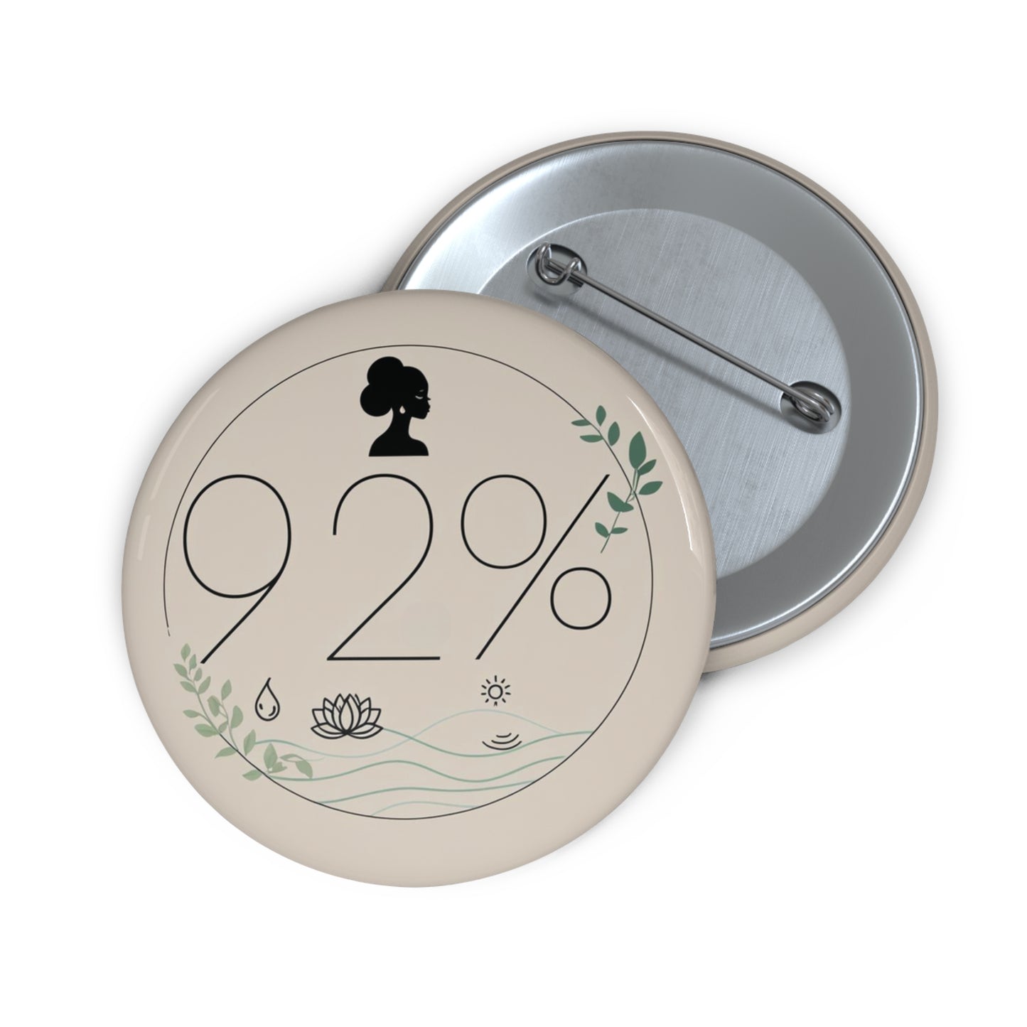 92% Pin - Signifying Strength, Resilience, and Grace of Black Women