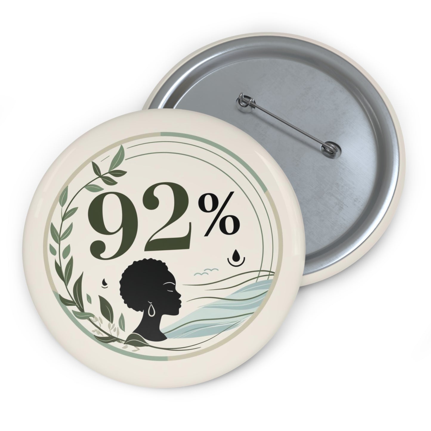 92% Pin - Signifying Strength, Resilience, and Grace of Black Women